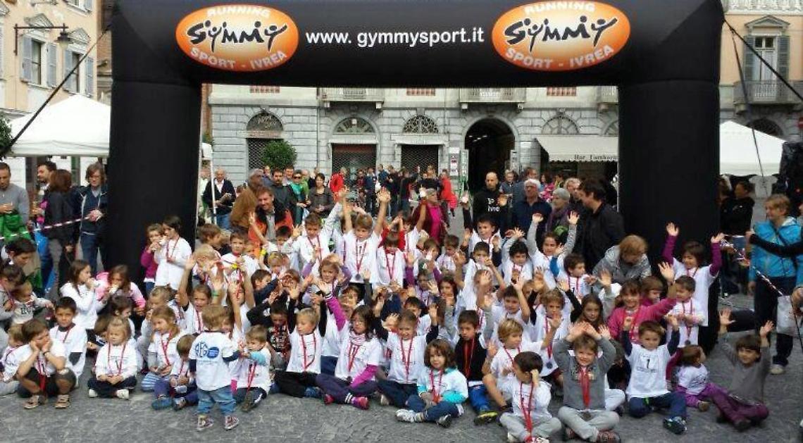 Anche i bambini corrono a Ivrea