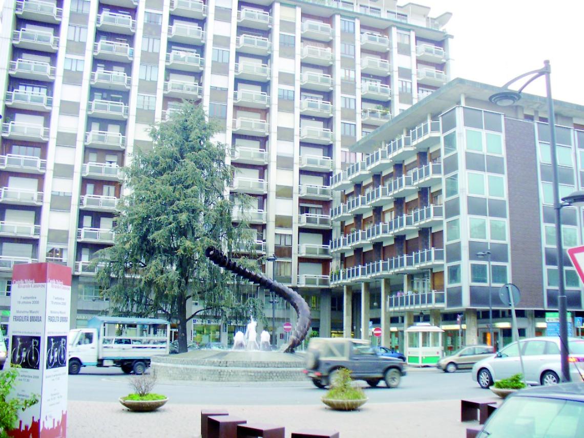 Una delle piazze centrali di Rivarolo