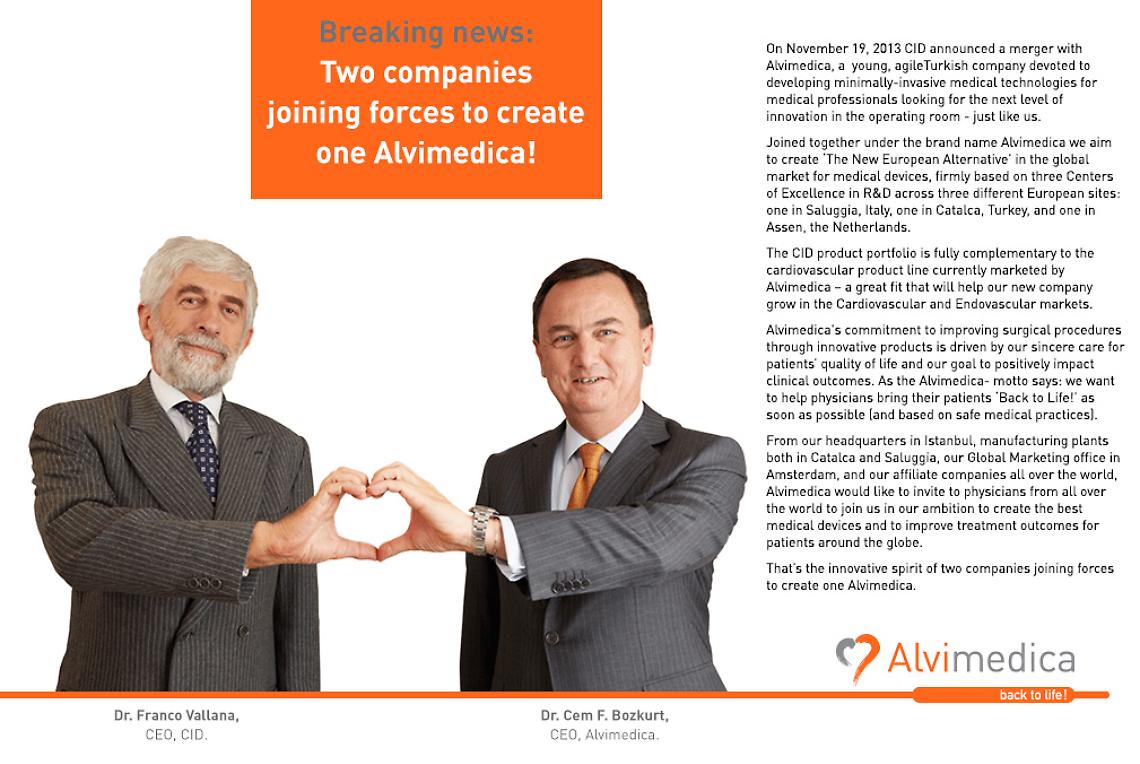 Alvimedica acquisisce l'italiana Cid