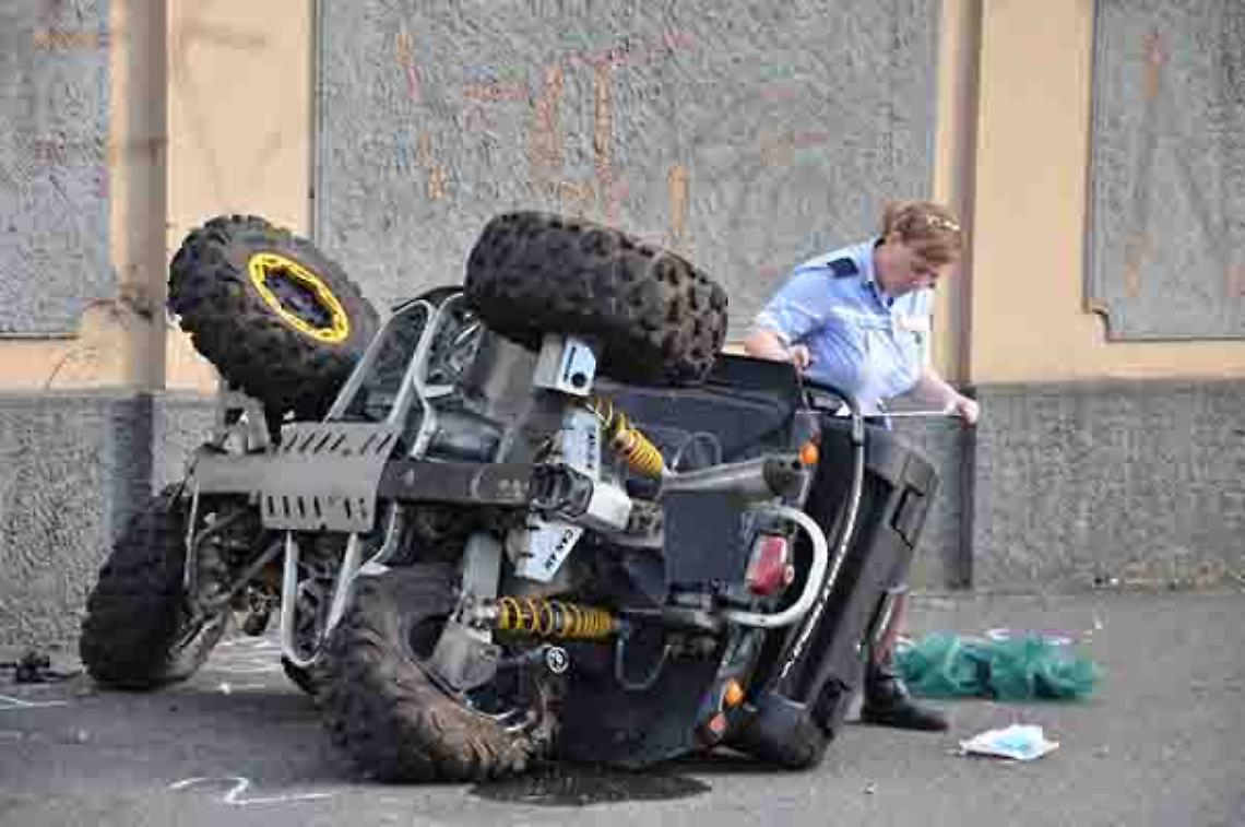 Quad si schianta contro un muro: 11enne in condizioni gravissime 