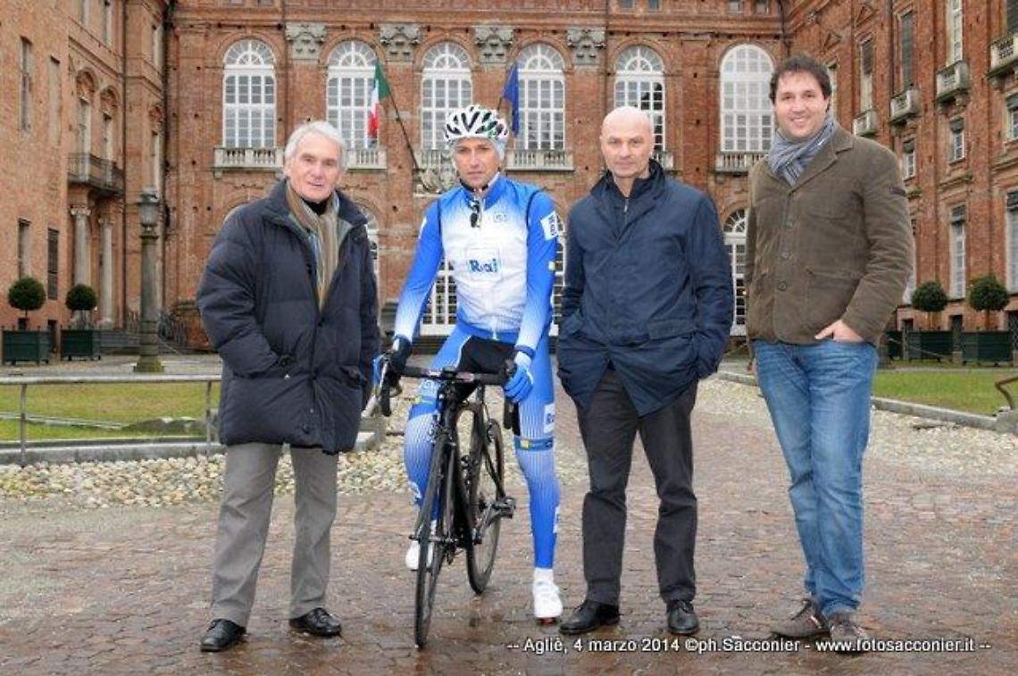 AGLIE'. Giro d'Italia 2014: sopralluogo della Rai nella località di partenza della 14a tappa 