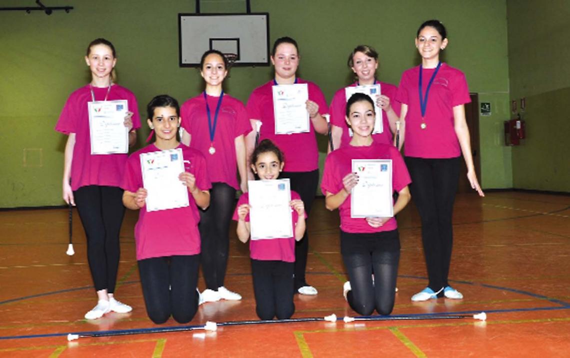 TWIRLING. Esami superati dalle giovani del Borgo Nuovo Twirling