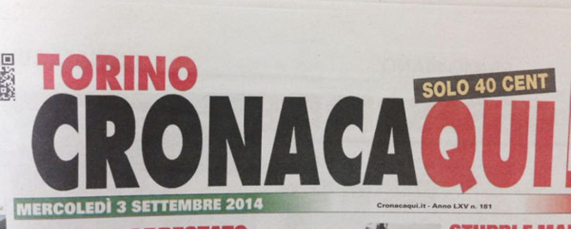 TORINO. Doccia gelata per la redazione quotidiano CronacaQui a favore di Aisla