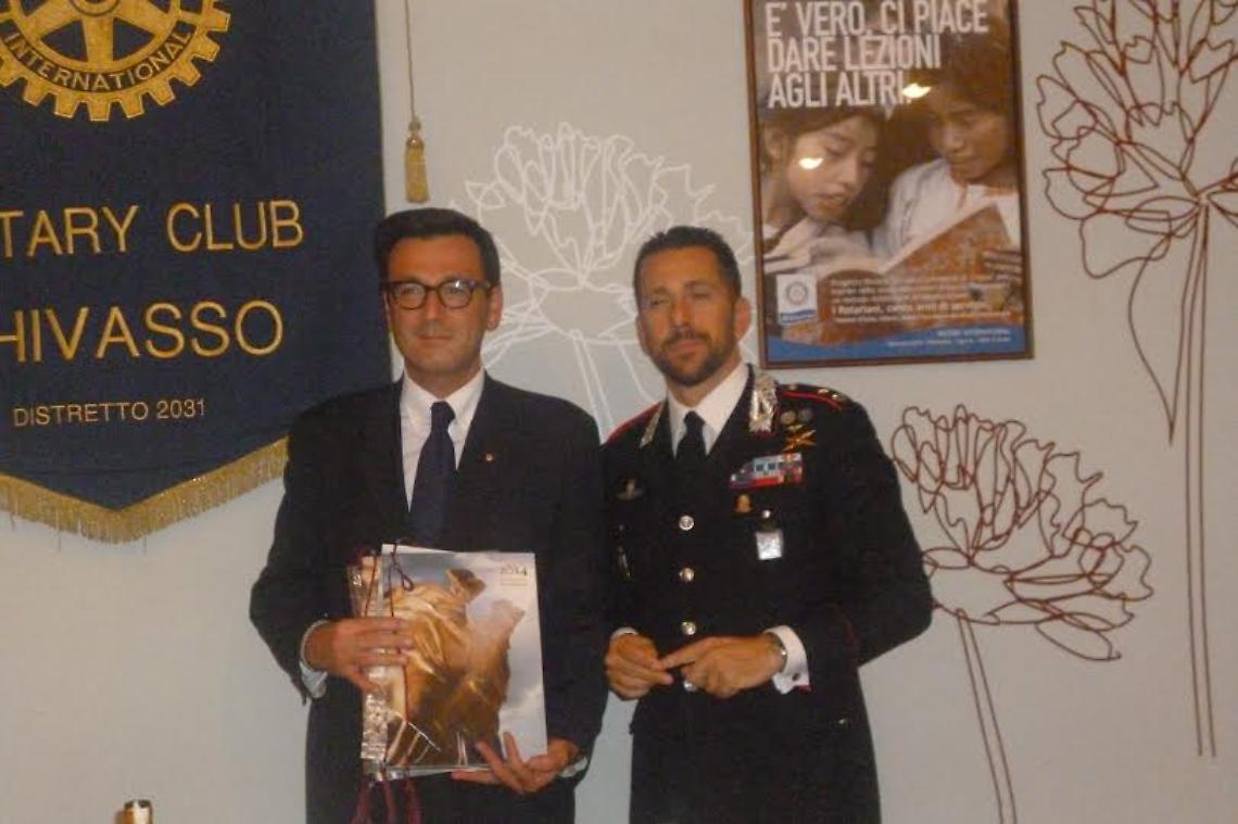 CHIVASSO. L’Arma dei Carabinieri festeggia i 200 anni col Rotary Club 