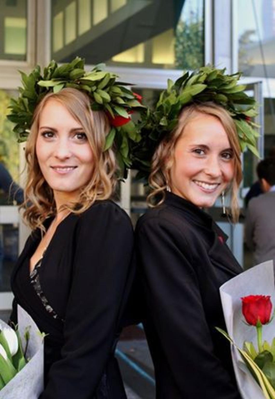 AGLIE'. 110 e lode per le gemelle Tappero
