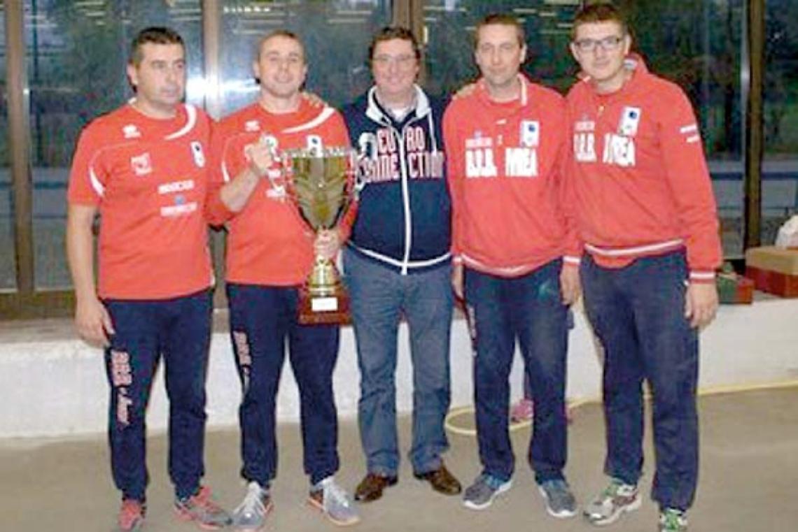 BOCCE. Nuovo trionfo della Brb Ivrea in Coppa Italia