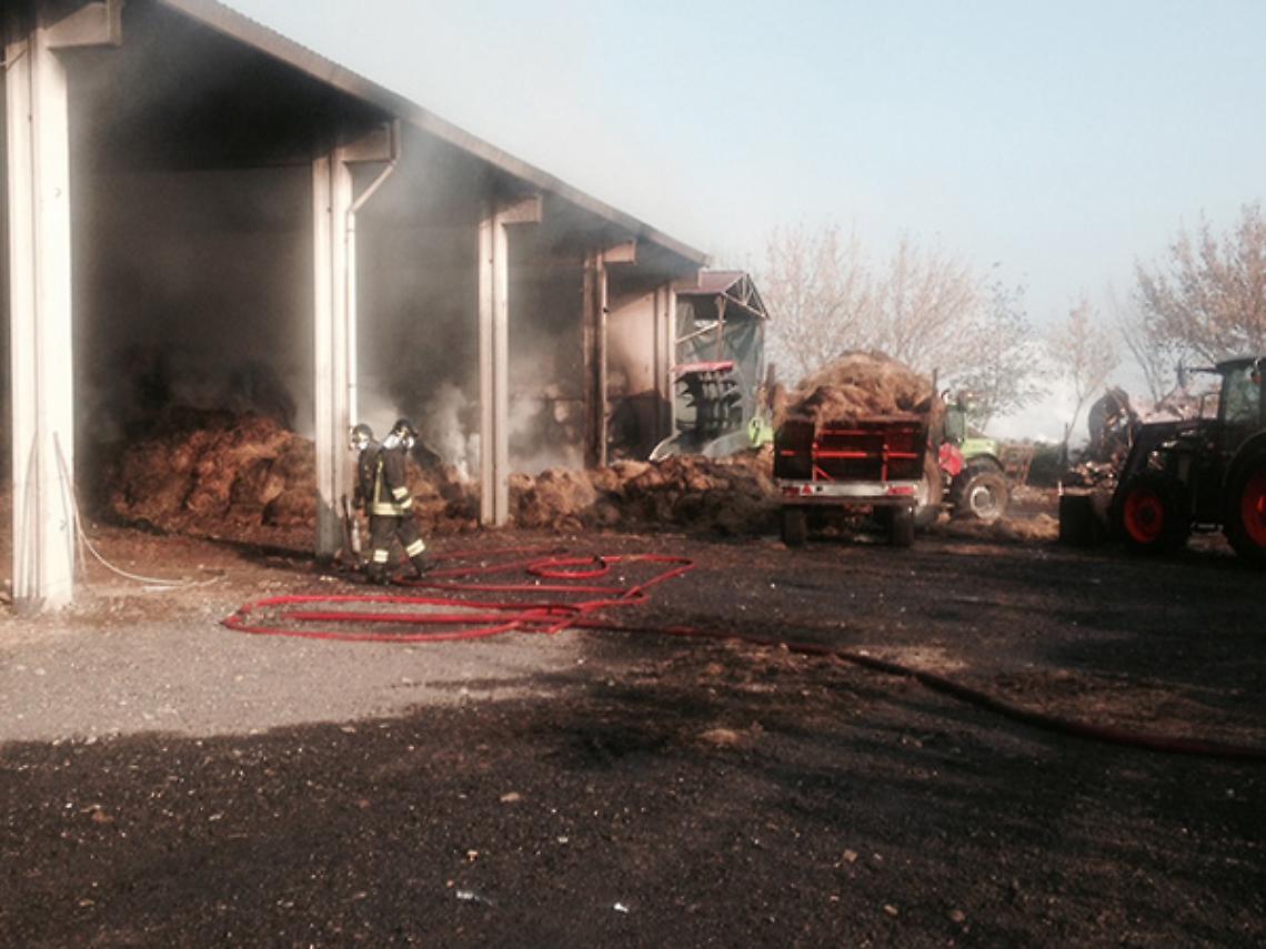 CHIVASSO. Incendio in un cascinale nel chivassese