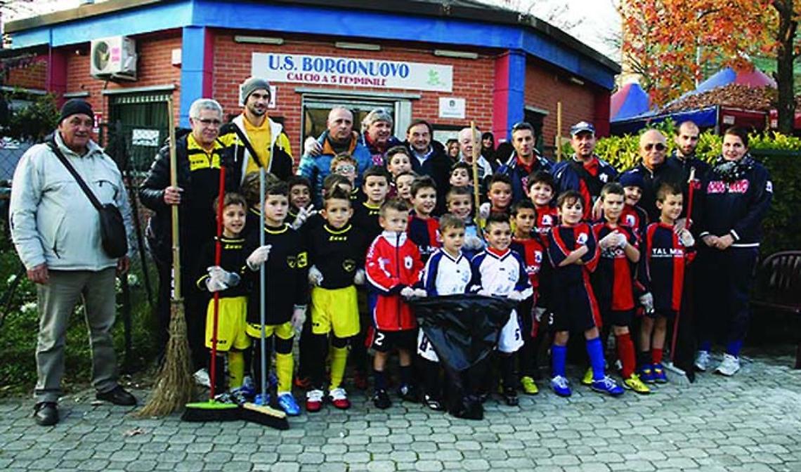 CALCIO A 5. Il Borgonuovo contribuisce alla Giornata Ecologica