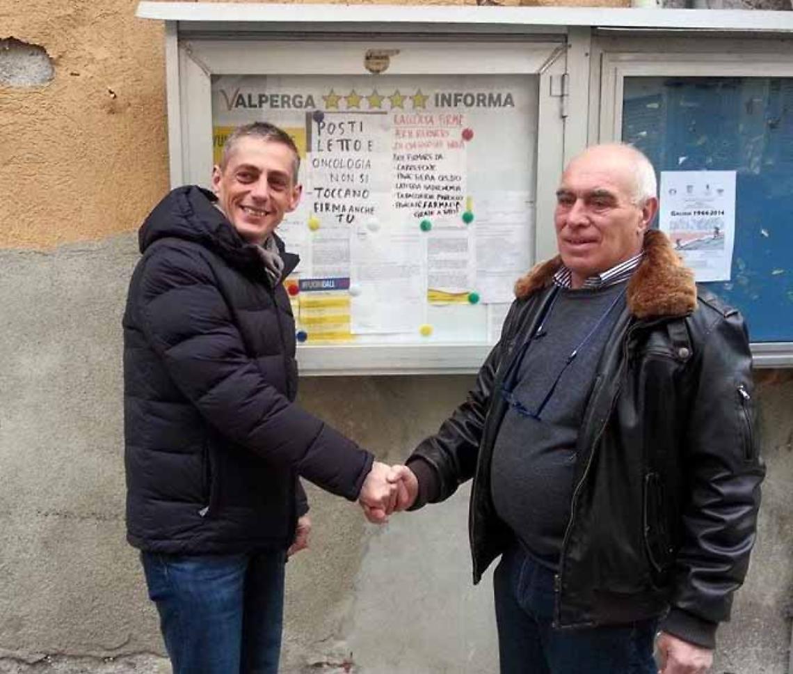 VALPERGA. Inaugurata la prima bacheca 5 Stelle