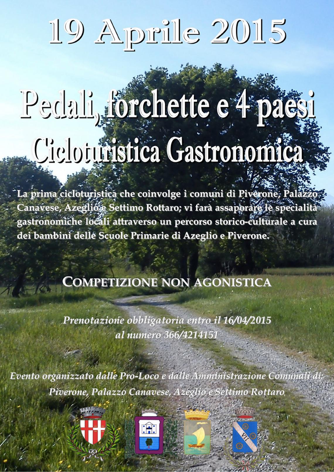 AZEGLIO. Pedali e forchette, cicloturistica gastronomica