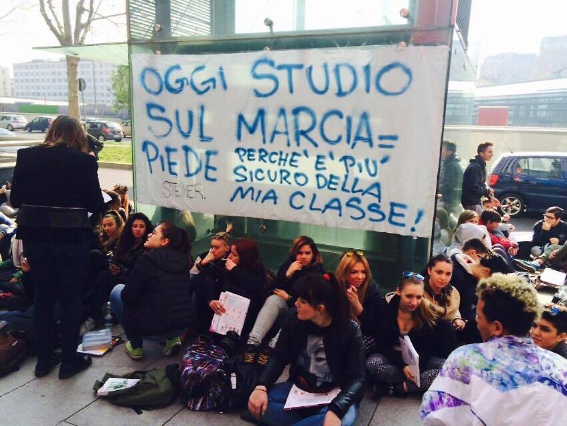 TORINO. Scuola: protesta Steiner, aule inagibili e topi in palestra