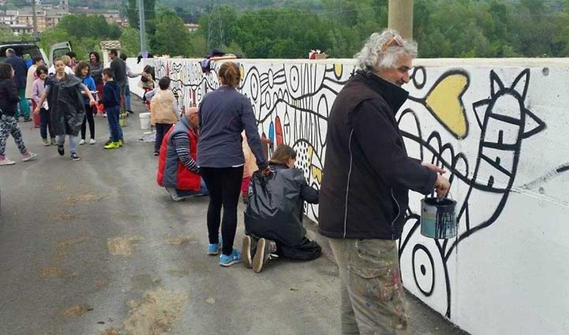 TAVAGNASCO. Il 1° maggio riqualificato il muro di contenimento della Dora