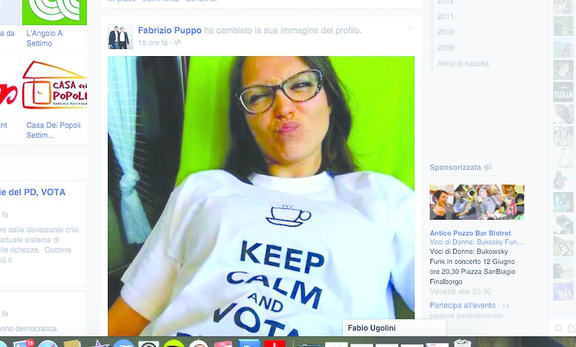 SETTIMO. Se cerchi il sindaco su Facebook viene fuori la Piastra...