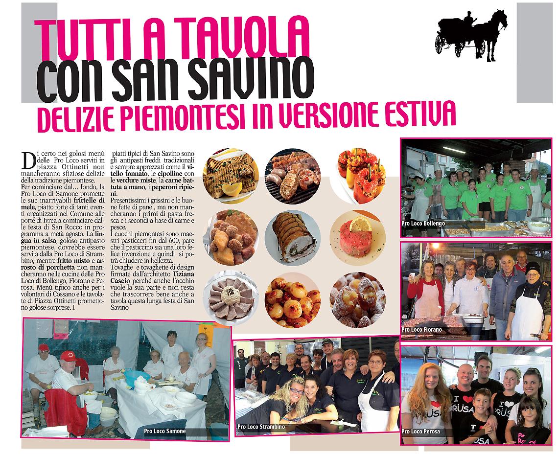 IVREA. Tutti a tavola con San Savino