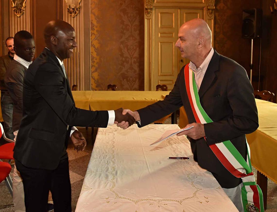 RIVAROLO. Cittadinanza onoraria a Traore