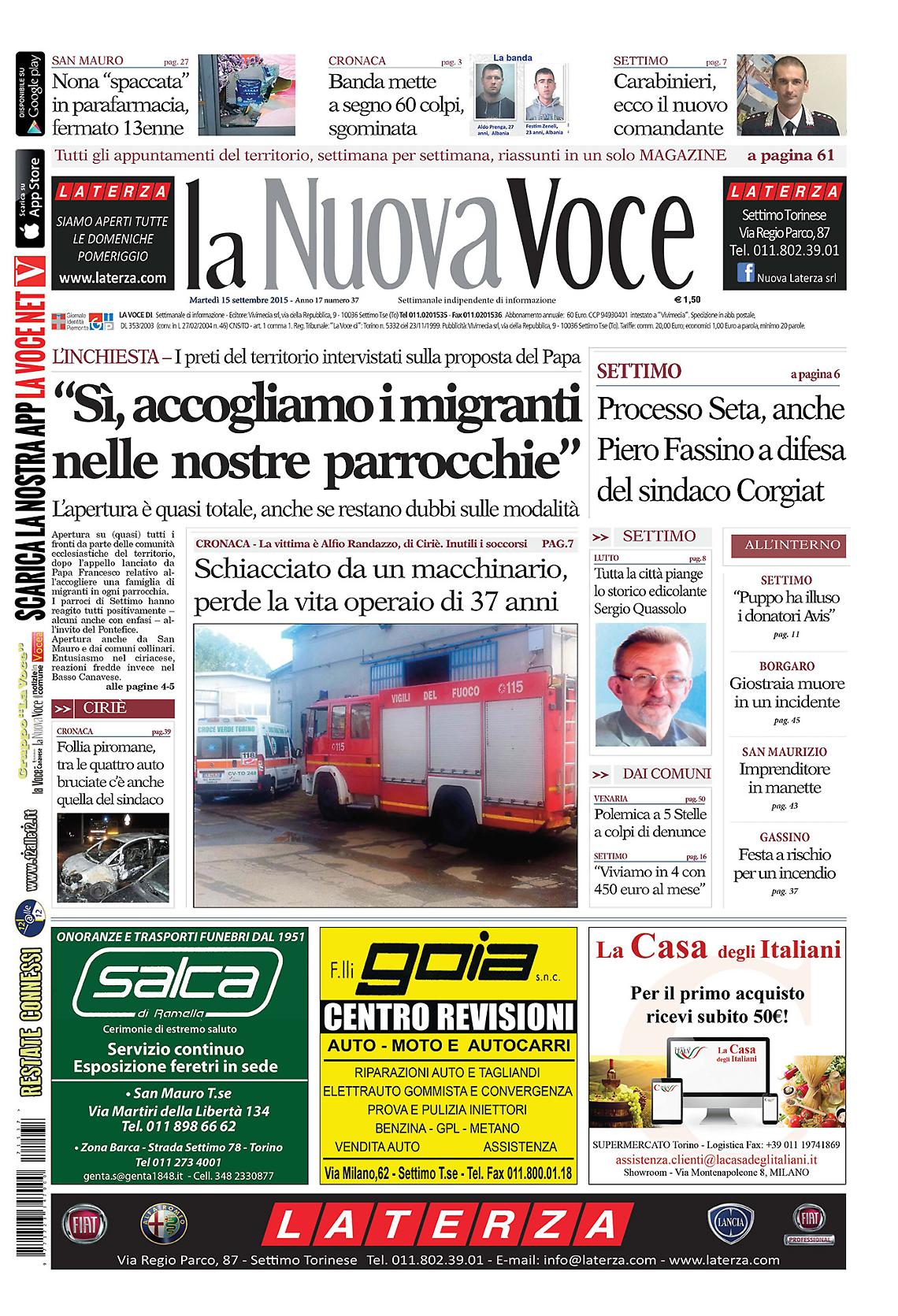 La Nuova Voce (prima pagina)