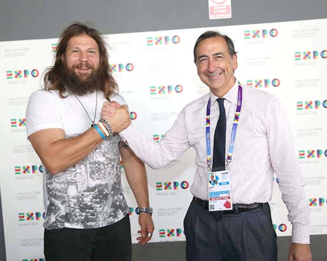 MILANO. Martin Castrogiovanni a Expo