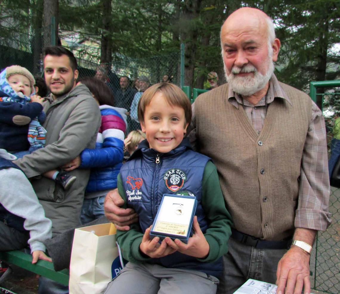 NOMAGLIO. Mattia Marangon vince la Castagna d'Oro