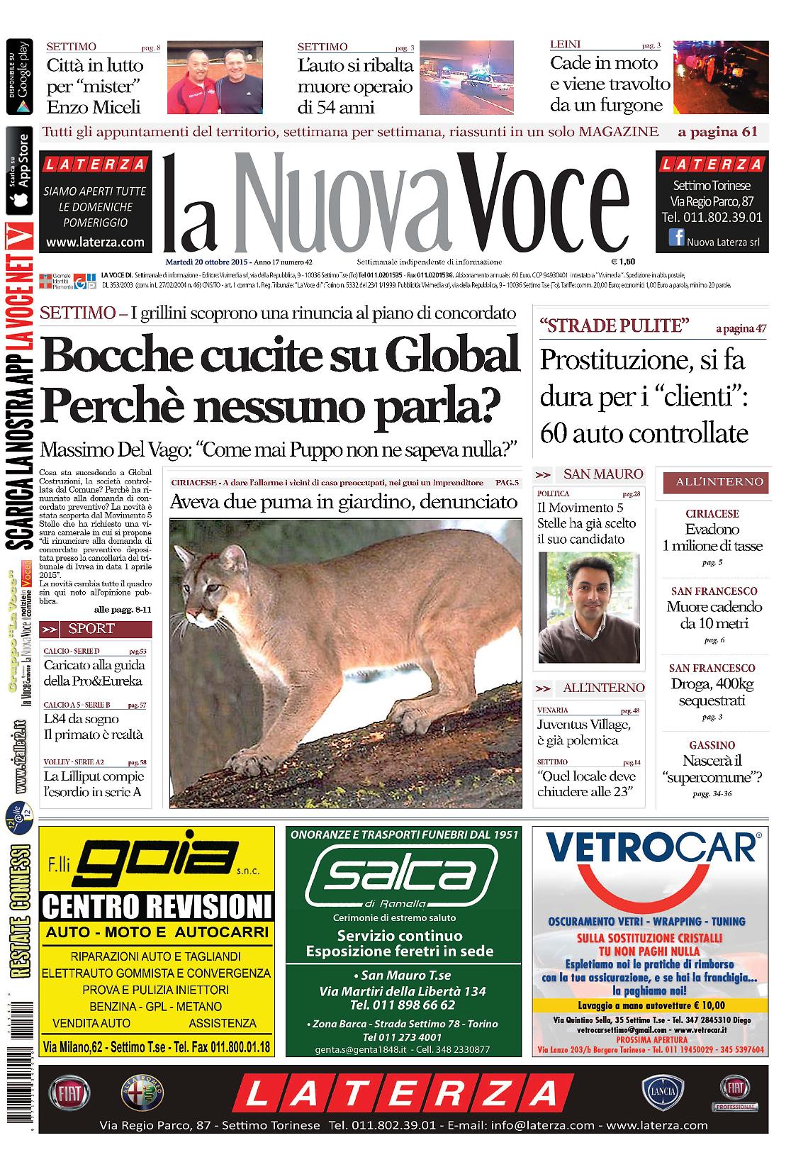 La Nuova Voce - prima pagina