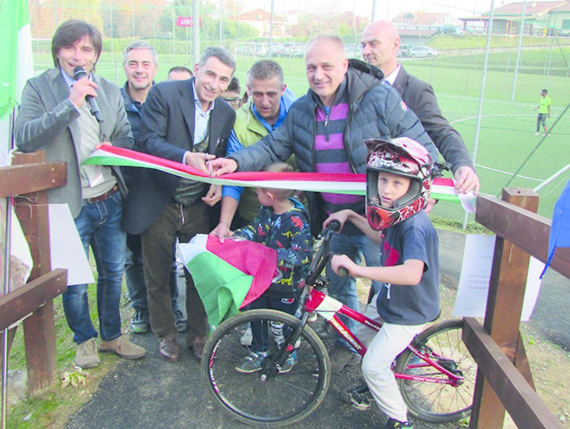 SAN COLOMBANO. Inaugurata la pista di “Pump Track”