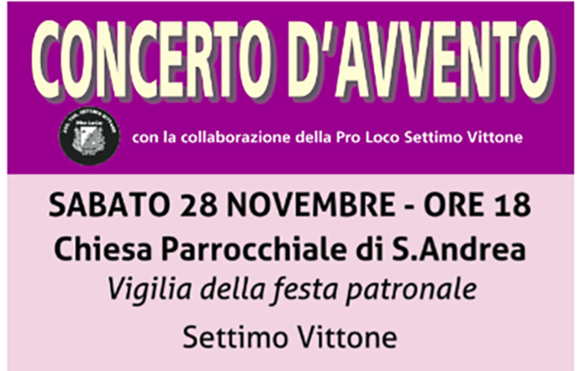 SETTIMO VITTONE. Concerto dell’Avvento