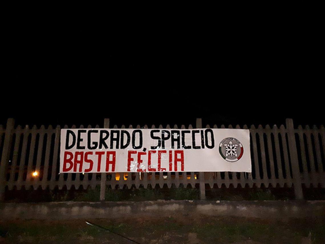 IVREA. Azione dei militanti di CasaPound Italia Canavese