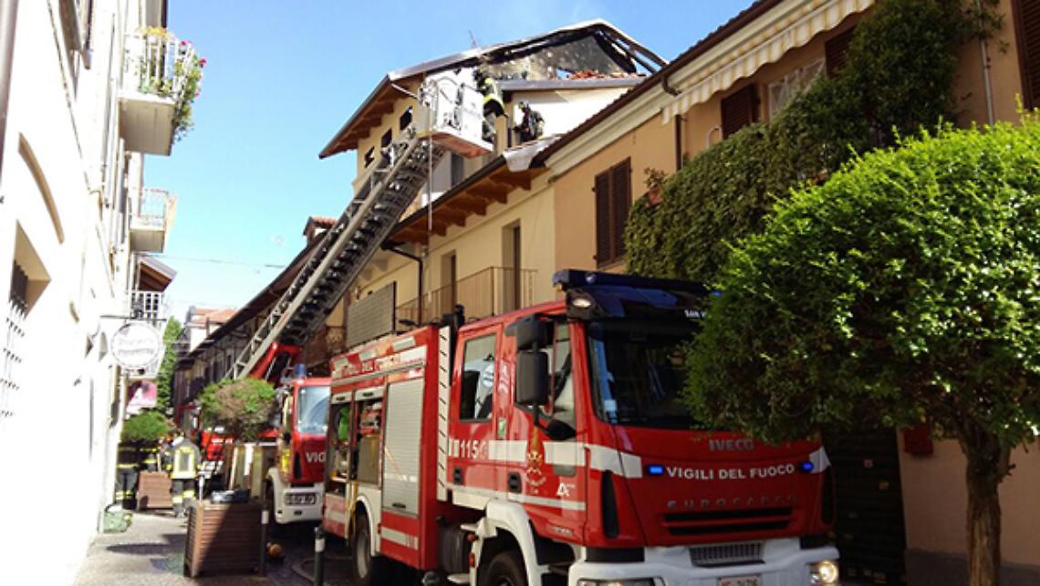 CIRIÈ. Incendio in un'abitazione di via Matteotti
