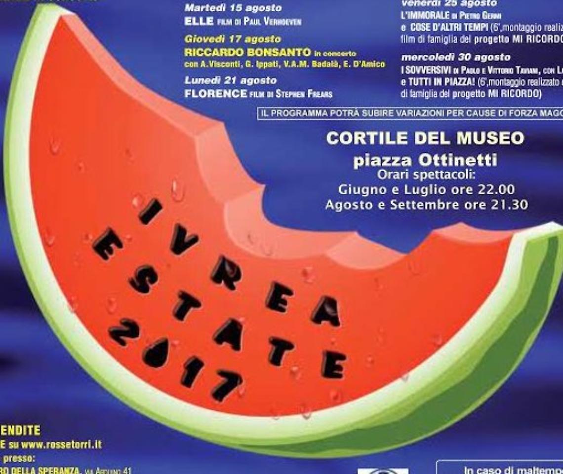 IVREA Estate: 43 spettacoli in tre mesi. Ecco le proposte