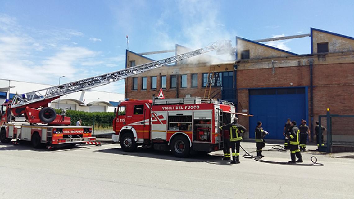 MAPPANO. Principio di incendio nella zona industriale
