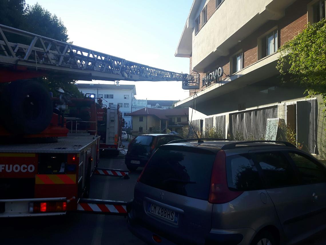 CIRIE'. Incendio nell'ex Cinema Nuovo