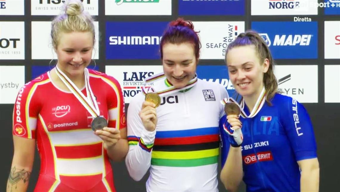 CICLISMO. Storica doppietta iridata di Pirrone; Paternoster di bronzo