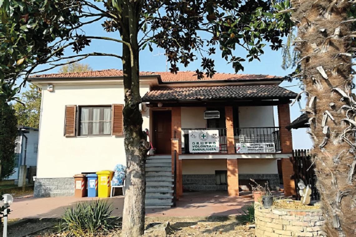 VEROLENGO. La casa di Schittino al Gruppo Volontari Ambulanza