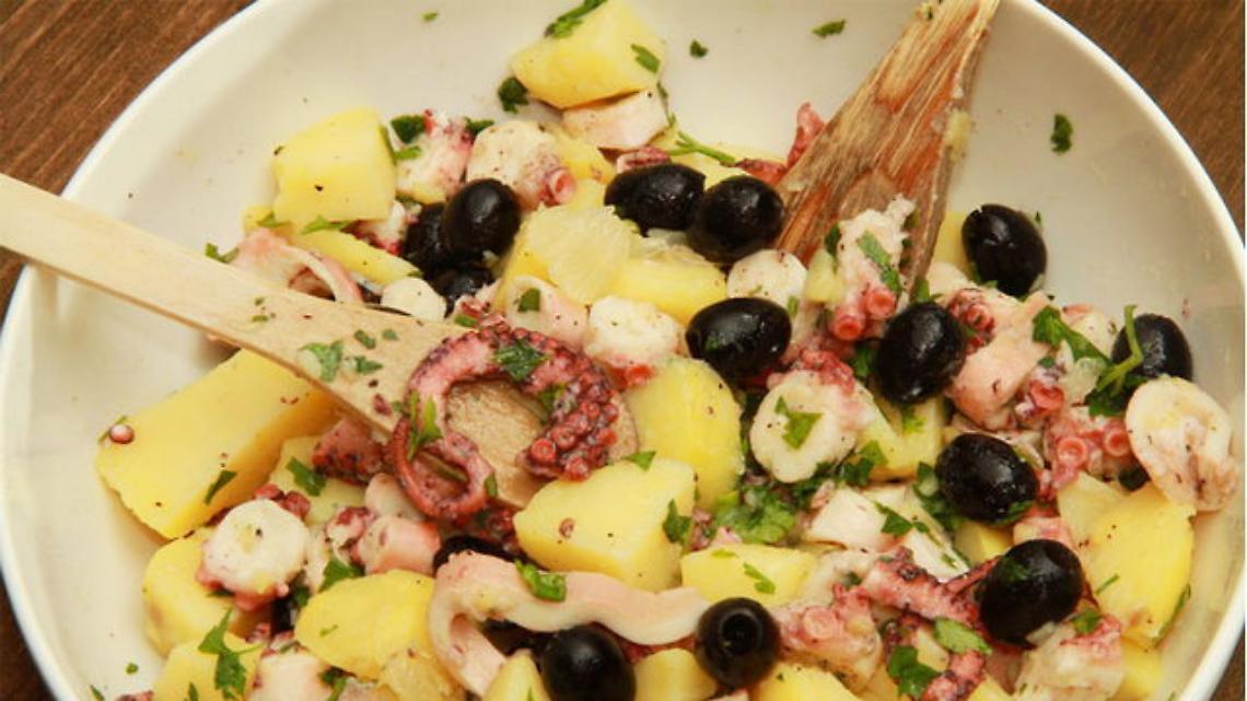 Insalata di Polpo con patate e olive