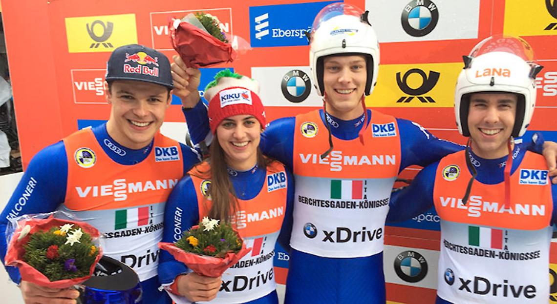 SLITTINO. La Nazionale si aggiudica la team relay di Koenigssee