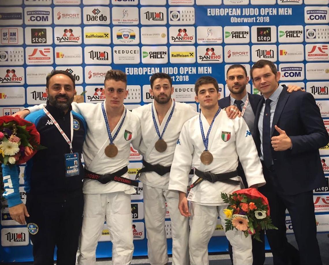 JUDO. Sei medaglie tra Roma e Oberwart in European Open
