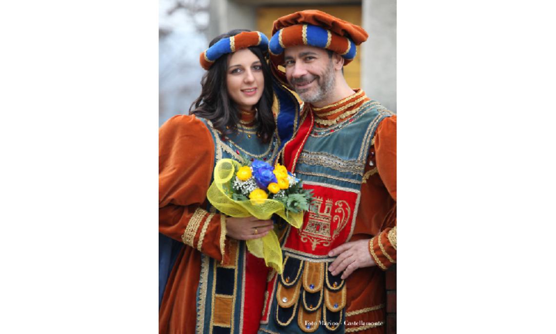 CASTELLAMONTE. Et voilà Simona e Dionigi: sono  “Bela Pignatera” e “Primo Console”