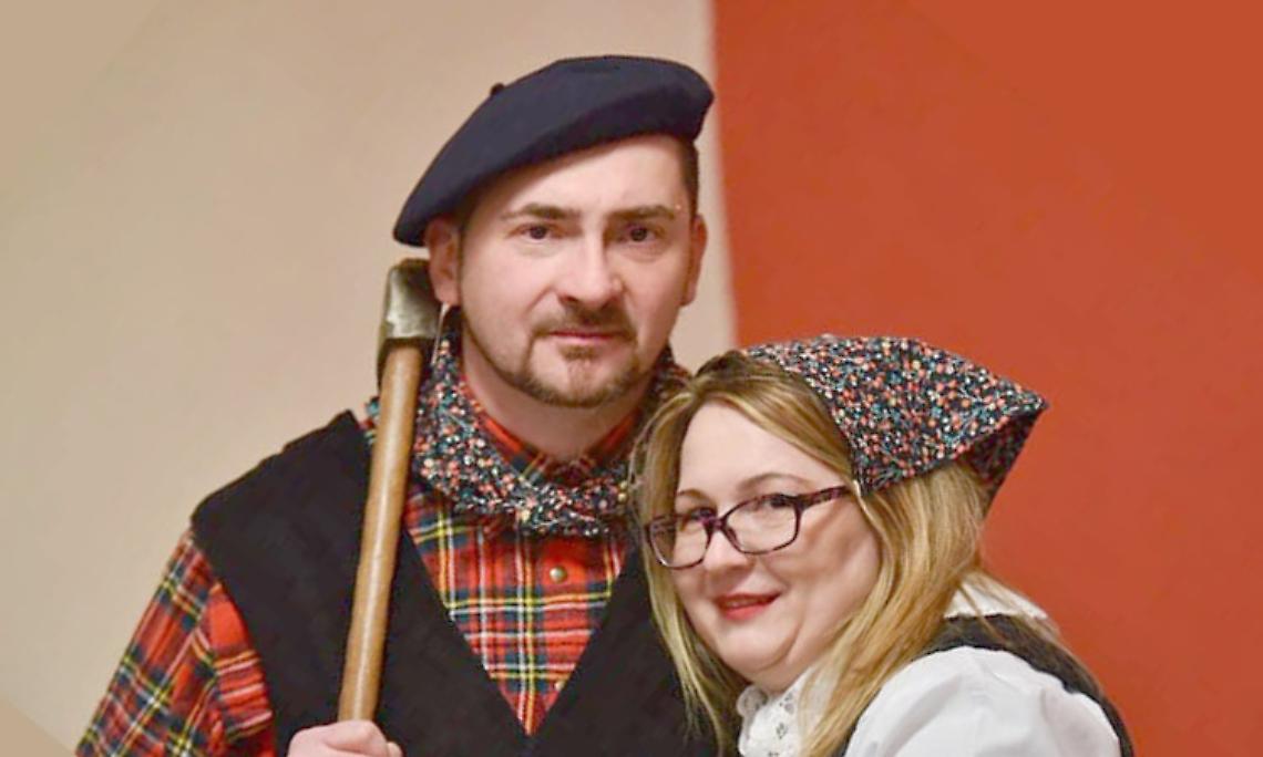 ISSIGLIO. Bel Carnevale con la Lavandera Federica e il Busarin Massimiliano