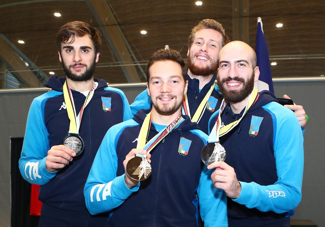 SCHERMA. Argento per Garozzo, Santarelli, Cimini e Buzzi