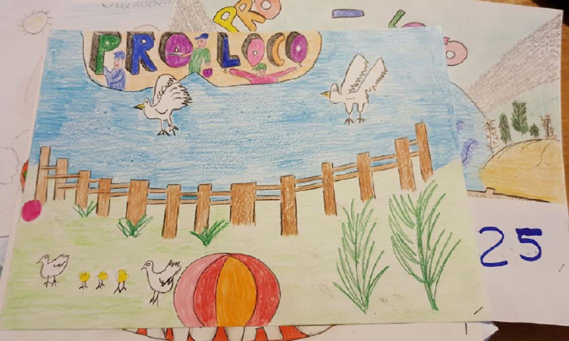 VILLANOVA. I bambini hanno disegnato il nuovo lodo della Pro Loco