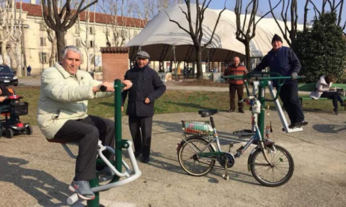 CASELLE. Palestra per far ginnastica a cielo aperto