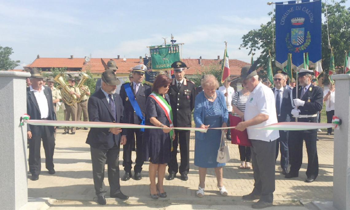 CALUSO. Gli Alpini inaugurano il Parco
