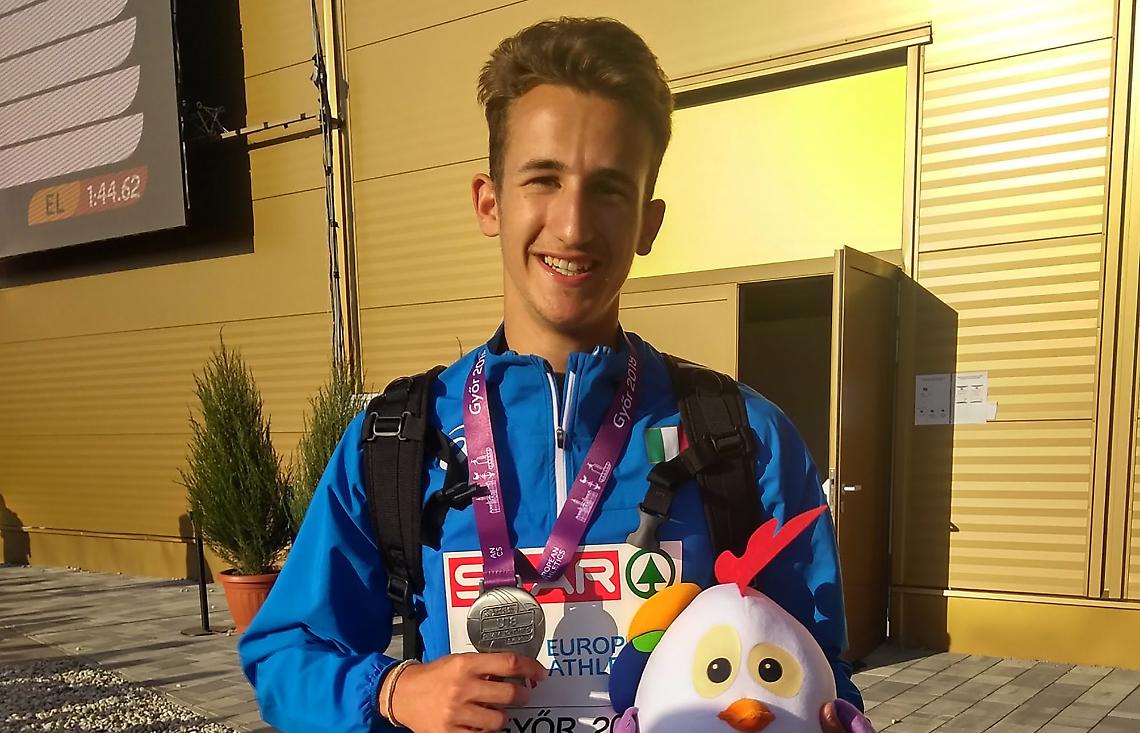 ATLETICA LEGGERA. Favro vicecampione d'Europa Allievi nel salto in lungo