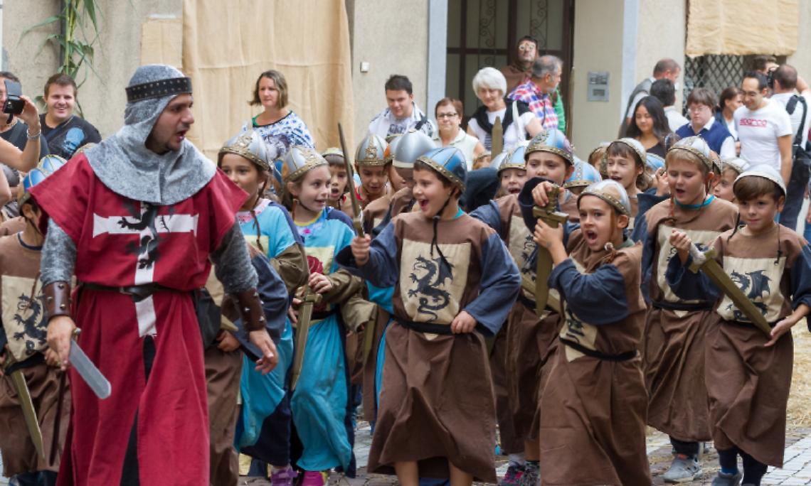 VOLPIANO. 140 bambini al gioco di ruolo del De Bello Canepiciano