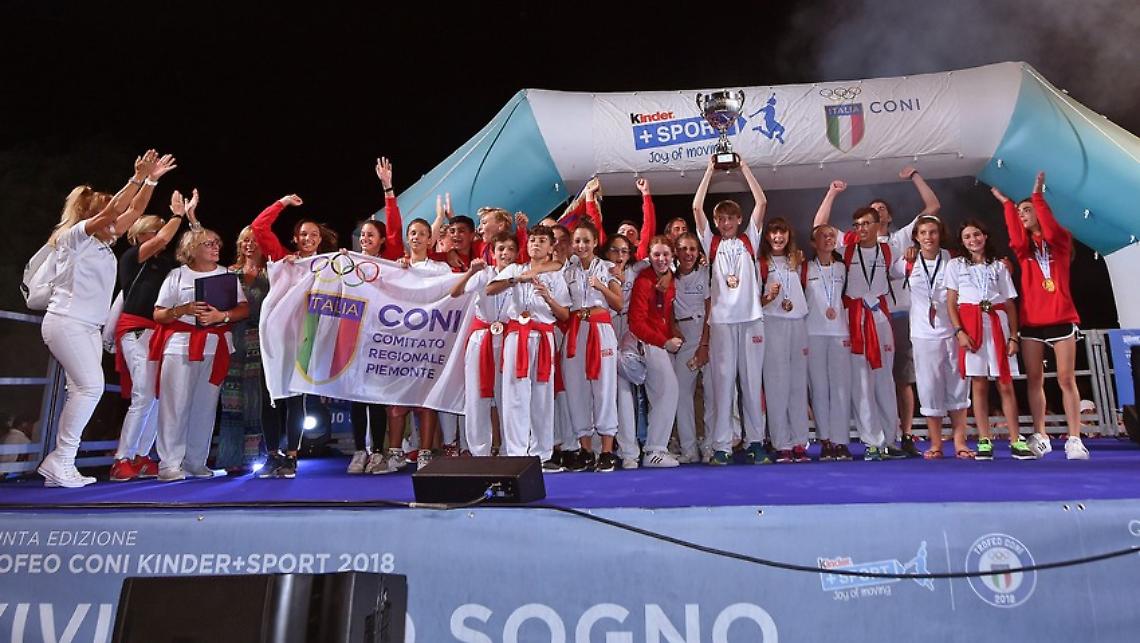 TROFEO CONI 2018. Il Piemonte trionfa davanti ad Emilia Romagna e Lazio