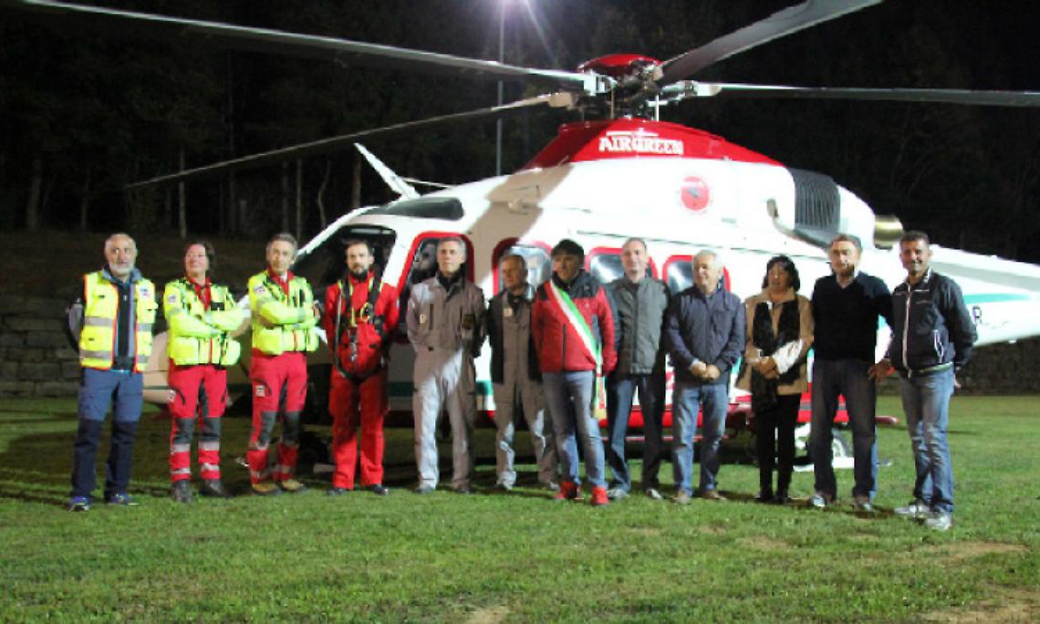 COASSOLO. Inaugurato il sito di atterraggio notturno dell’elisoccorso