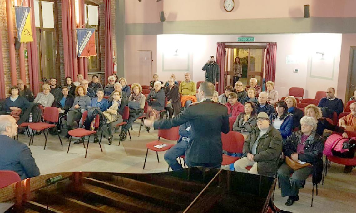 BRANDIZZO. Tutto esaurito per il convegno contro le truffe con il capitano Luca Giacolla