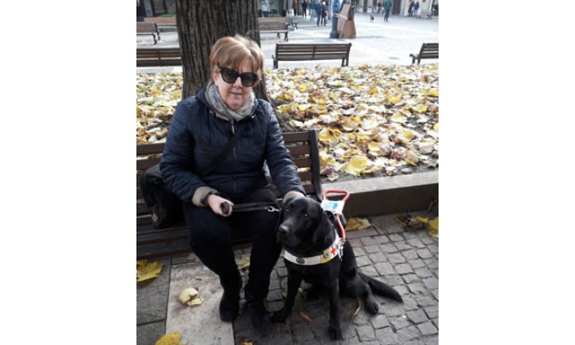 SETTIMO. “Bello passeggiare con Vodka” E’ il primo cane guida in città