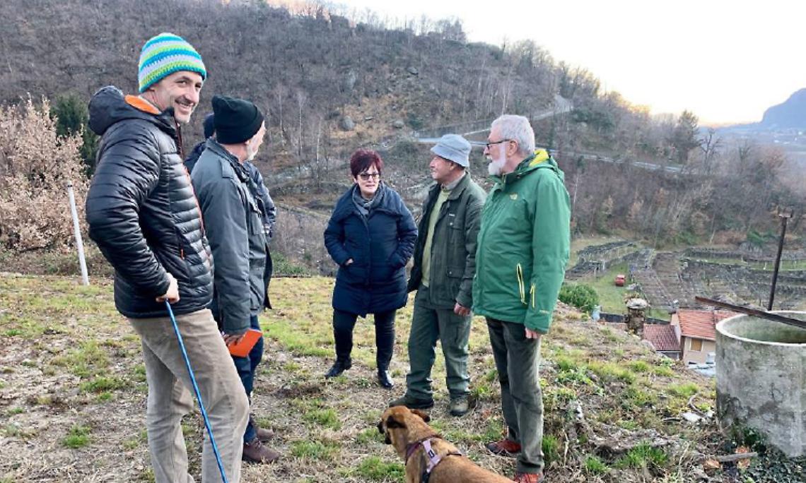 CAREMA. Celestina Olivetti in visita ai produttori del Nebbiolo