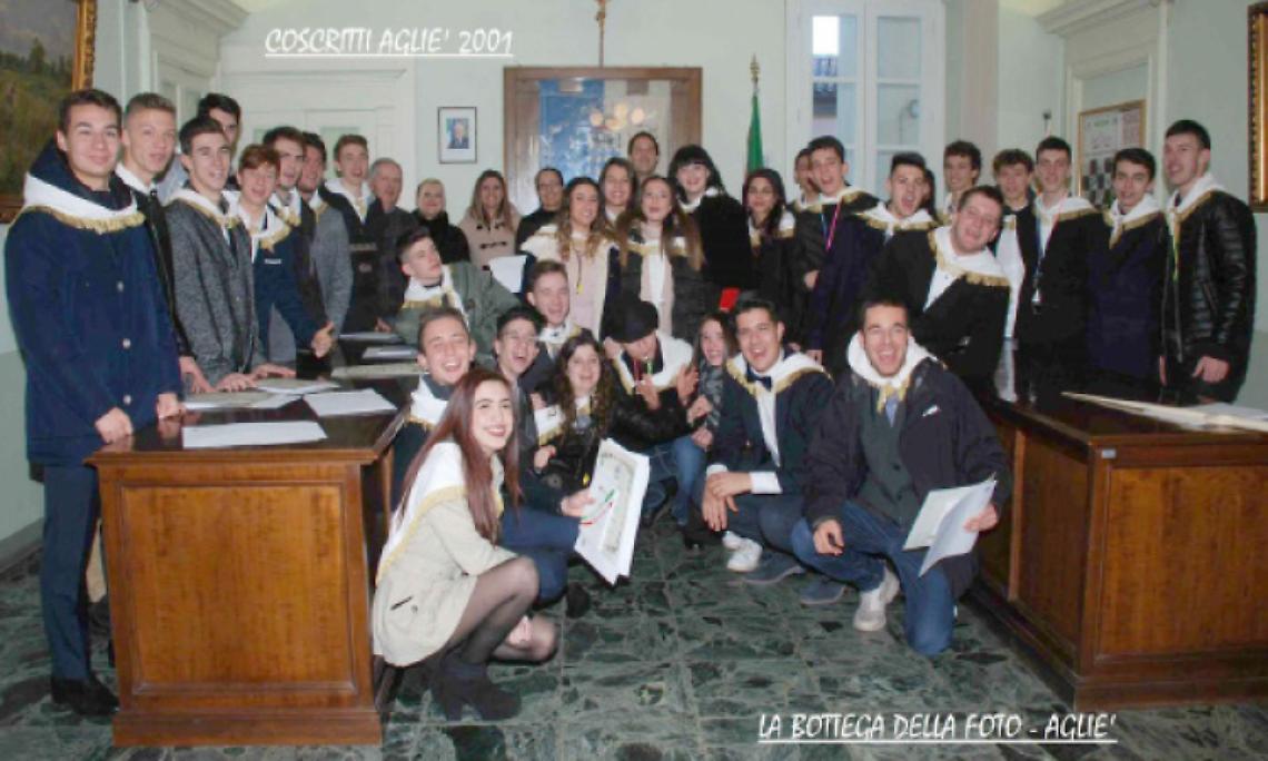 AGLIÈ. Gran festa per la Leva del 2001: arriva la carica dei 35