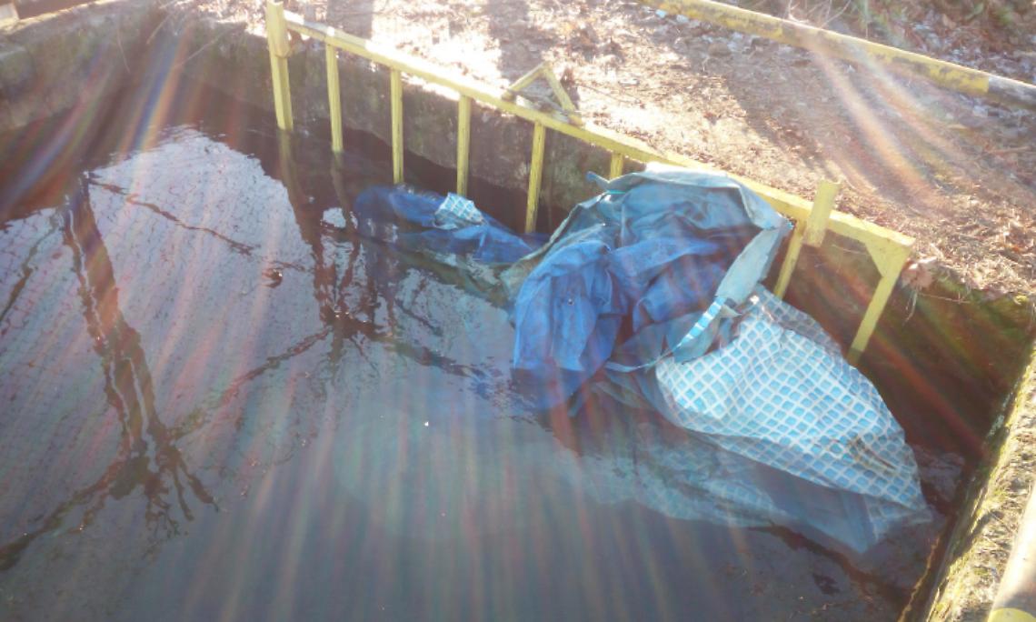 SAN MAURIZIO. Una piscina nella griglia ferma detriti. Allagata la vicina pista dell’aeroporto